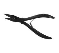 PACKOVE Kit de Pinces à Extensions de Cheveux en Acier Inoxydable Tête Droite Dentelée, Outil Professionnel Léger et Ergonomique pour Pose Précise D’extensions Adhésives et Micro-anneaux,