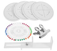 PACKOVE Kit de Tissage Artisanal Soi-même 8 Pièces Cadre en Polystyrène 15x15 Cm 64 Trous, 2 Pinces, Aiguille de Positionnement pour Fabrication de Bracelets en Bois, Loisirs Créatifs