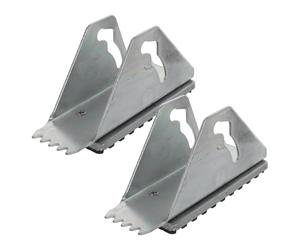 PACKOVE Kit D'échelle D'extension Anti-dérapant en Caoutchouc Argenté Coussinets de Protection pour Échelle Intérieure, Offrant Stabilité et Support Renforcé