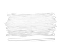 PACKOVE Lanières Porte-étiquette Transparentes en Pvc, 200 Pièces, Cordons Détachables pour Badges D’identification, Étiquettes Bagages et Clés, pour Bureau, Voyage et Activités