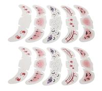 PACKOVE Lot De 10 Autocollants Pour Le Visage D'Halloween Imperméables Avec Taches De Rousseur Patchs De Maquillage Réalistes Et Effrayants Pour Halloween Cosplay Et