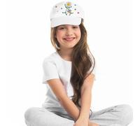 PACKOVE Lot de 10 casquettes de baseball à peindre pour enfants - En coton blanc - Pour enfants créatifs - Léger et compact - Idéal pour l'extérieur, la plage et les activités de loisirs