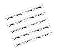 PACKOVE Lot De 10 Pochoirs à Sourcils Pvc Jaune Étroit, Règle à Sourcils Flexible, Outil De Maquillage Symétrique, Guide Précis Pour Dessin Et Mise, Usage Professionnel Et Débutant