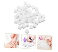 PACKOVE Lot De 100 Éponges À Ongles Pour Manucure Maquillage Beauté Des Ongles Petites Éponges À Ongles Mini Éponges Carrées Nail Art Blocs D'Éponges À Ongles Blanc