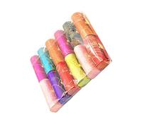 PACKOVE Lot de 12 Boîtes à Rouge à Lèvres Brodées en Soie, Étuis Rétro Miroir, Taille Compacte, Rangement pour Maquillage Féminin, Accessoire De Voyage Et Présent Mixte