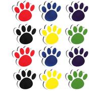 PACKOVE Lot de 12 Gommes Effaceurs Magnétiques à Sec en Eva Forme Patte de Chat, Couleurs Assorties, Léger et Portable, pour Tableau Blanc Bureau, École et Fournitures Scolaires