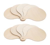 PACKOVE Lot de 15 Planches à Découper Rondes en Bois Naturel Inachevé pour Décoration Cuisine Créative avec Surface Vierge pour DIY et Usage en Café