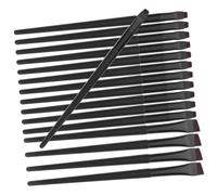 PACKOVE Lot De 16 Pinceaux Eyeliner Noirs Petits Plats Et Larges Biseautés, Outils De Maquillage Précis Pour Yeux, Kit Maquillage Femmes Professionnels, Usage Quotidien Et Festif