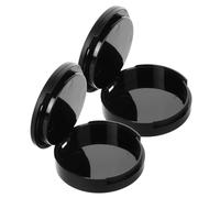 PACKOVE Lot De 2 Boîtes De Rangement Pour Faux Cils Organiseur De Plateau Auto-Adhésif Avec Applicateur Coussin Vide Étui Compact Équipement De Spa Pour Esthéticienne Plastique Noir