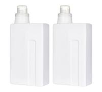 PACKOVE Lot De 2 Bouteilles Rechargeables 1000ml Bouteille Distributrice De Lotion Transparente Sous-conteneur Étanche Pour Lessive Utilisation Domestique