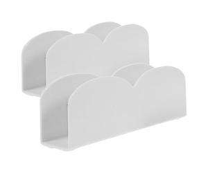 PACKOVE Lot de 2 Clips Stabilisateurs Blancs pour Parc à Bébé, Base Antidérapante Plate, Accessoires de Fixation Solides pour Enclos de Jeu Garçon et Filles, Support Sécurisé pour Maison