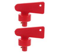 PACKOVE Lot de 2 Interrupteurs de Coupure Batterie Clé, Coupe-circuit Électrique pour Voiture, Bateau, Camping-car, Compatible Usage Marin, Contrôle Alimentation Fiable et Sécurisé