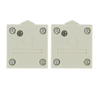 PACKOVE Lot de 2 Interrupteurs de Porte Automatiques 2a 12v-250v pour Éclairage de Placard, en Abs Blanc, 4 Vis, Commande Électrique pour Meubles, Armoires et Garde-manger