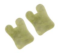 PACKOVE Lot De 2 Planches De Jade Naturel Pour Le Visage Sûres Et Confortables Pour Un Usage Quotidien