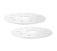 PACKOVE Lot de 2 Plaques Adaptateurs pour Induction en Acier Inoxydable, Diffuseur de Chaleur Compatible Casseroles et Marmites, Facile à Nettoyer, Cuisine