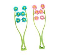 PACKOVE Lot de 2 Rouleaux Fins de Massage Visage de Fleur Masseurs Faciaux Légers et Ergonomiques Outil de Sculpture du Visage pour Auto-massage Gonflements Couleur Aléatoire