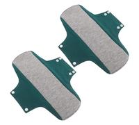 PACKOVE Lot de 2 Serviettes Hygiéniques Réutilisables Post-Partum Ultra-Minces 22X28 CM en Tissu Vert Protections Lavables Anti-Fuites pour Incontinence Urinaire Confort Invisible à