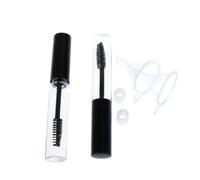 PACKOVE Lot de 2 Set de Set de Tubes de Mascara Vides 10ml en Plastique Transparent avec Baguette pour Cils et 2 Entonnoirs Compacts, pour Voyage et Fabrication de Couleur Aléatoire