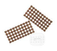 PACKOVE Lot de 2 Sets de Sets de Moules à Lettres et Chiffres en Abs Design Compact pour Décoration de Gâteau et Pâtisserie Impressions Claires pour Argile et Biscuits Couleur Aléatoire