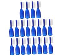 PACKOVE Lot De 20 Brosses À Dents Demi-Doigts Pour Enfants Pliables Compactes Bleues Super Portables À Poils Souples En Polypropylène