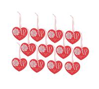 PACKOVE Lot De 20 Cartes De Saint-Valentin En Forme De Cœur Avec Étiquettes En Papier Carte De Vœux Pour La Saint-Valentin #39;Anniversaire Pour