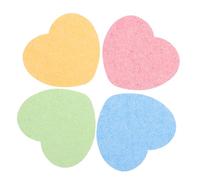 PACKOVE Lot de 20 Éponges Visage de Cœur, Compressées, en Pulpe de Bois, Couleurs Assorties, Nettoyage et Exfoliation, pour Femmes, Usage Quotidien à Domicile Voyage