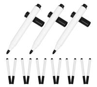 PACKOVE Lot de 20 Marqueurs à Craie Lavables Noirs pour Fenêtres et Tableaux, Écriture Fluide, Plastique Solide, pour Bureaux et Salles de Réunion