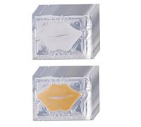 PACKOVE Lot De 20 Masques Lèvres Hydratants Anti-âge Et Nourrissants, Format Standard, Soin Quotidien Pour Lèvres Sèches, Peau Douce, Couleurs Blanc Et or