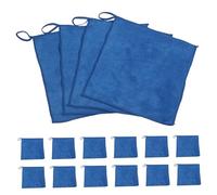 PACKOVE Lot de 20 Petites Serviettes Éponge Absorbantes Bleues, Mini Serviettes à Séchage Rapide en Tissu Doux Réutilisable, pour Nettoyage Artistique et Tâches Ménagères Quotidiennes,