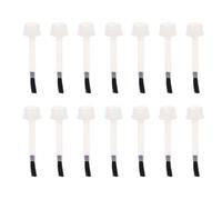 PACKOVE Lot de 20 Pinceaux à Ongles en Nylon Noir pour Manucure Nail Art et Diy, Brosse Fine pour Dessiner et Détails Précis, Remplacement pour Flacon Vernis