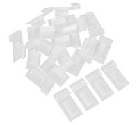 PACKOVE Lot de 20 Porte-étiquettes en Pvc pour Magasin Clip Facile à Utiliser, Multi-fonctionnalité, pour Centre Commercial et Garde-manger, Support D'étiquettes de Prix Pratique