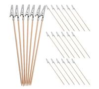 PACKOVE Lot de 24 Pinces Crocodiles en Alliage Argenté, Outils de Modélisation Compacts et Légers pour Activités Diy, Clips de Couleur Faciles à Transporter