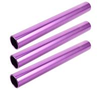 PACKOVE Lot de 3 Bâtons de Relais en Alliage D'aluminium Ultralégers, Diamètre Standard pour Précision, Adaptés aux Courses sur Piste et Compétitions D'athlétisme
