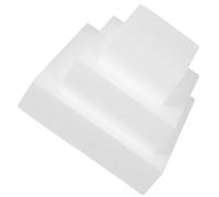 PACKOVE Lot de 3 Faux Gâteaux Carrés en Mousse Blanche pour Entraînement la Pâtisserie Surface Lisse et Possibilité de Collage, pour Décorations de Mariage
