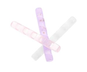 PACKOVE Lot De 3 Porte-stylos Multifonctions En Acrylique Transparent, Support De Brosse à Ongles Candy Colors, Petit Format Pour Bureau Et Maison, Rangement Pratique