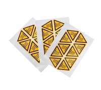 PACKOVE Lot de 30 Autocollants Thermiques D’avertissement Haute Température 40 Mm Triangulaires - Étiquettes de Sécurité Industrielles Résistantes pour Panneaux Avertissement Surface