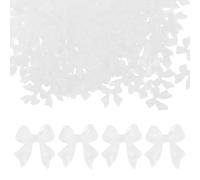 PACKOVE Lot de 300 Mini Breloques pour Ongles en Résine Blanche, Décorations Nail Art Nœud 3d à Dos Plat, Accessoires Manucure DIY pour Fêtes, Ornements pour Femmes et Loisirs Créatifs