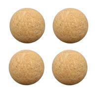 PACKOVE Lot de 4 Bouchons de Bouteille en Liège Réutilisables de 36 Mm Forme Sphérique en Bois Beige, pour Sceller et Empêcher les Écoulements