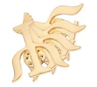 PACKOVE Lot de 4 Broches en Métal Lettres Grecques Psychologie, Épingles Décoratives pour Veste et Paquet, Design Symbole, Accessoires Élégants pour Femmes, Présent Professionnel Santé