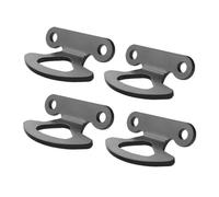 PACKOVE Lot de 4 Crochets D'arrimage Robustes en Fer pour Plateau de Camion, Fixation en Surface, Compatibles Pick-up Série 2000-2017, Accessoires pour Sécuriser Chargement et Transport