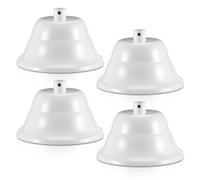 PACKOVE Lot de 4 Plaques de Recouvrement de Plafond en Fer pour Lampe Plafonnier, Kit Suspendre à Monter Soi-même, Pratique et Élégant pour Luminaires Européens