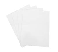 PACKOVE Lot de 4 Plaques en Aluminium Blanc Haute Brillance 1,0 Mm pour Sublimation, Panneaux Vierges 40 X 30 Cm, Supports Métalliques pour Transfert Thermique, Signalétique Bureau