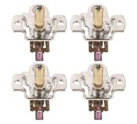 PACKOVE Lot de 4 Thermostats de Radiateur Métallique pour Chauffage Électrique, Régulateur Manuel Mécanique Contrôle de Température pour Espace Intérieur
