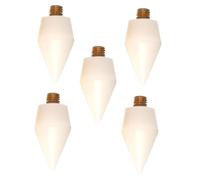 PACKOVE Lot de 5 Embouts de Cire Double Tête pour Stylo à Strass, Recharge pour Pince à Strass Ongles, Métal et Cire Blanche, Accessoire de Nail Art Précis pour Usage Professionnel