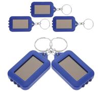 PACKOVE Lot de 5 Lampes Torche Solaires Rechargeables LED Porte-Clés pour Éclairage de Sécurité Camping Randonnée Extérieur