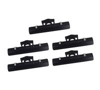 PACKOVE Lot de 5 Pinces Porte-partitions Musicales en Plastique Noir Échelle en Relief, Clips Multifonctions pour Pupitre Piano, Accessoire Bureau pour Fixation de Partitions et Notes
