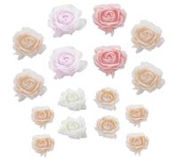 PACKOVE Lot De 50 Breloques Pour Ongles En Forme De Rose Motif Fleur 3D À Faire Soi-Même Décorations Pour Ongles Strass Fleurs Bijoux Pour Ongles Jolies Breloques Pour Ongles