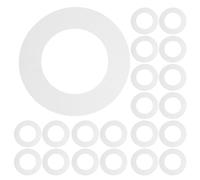 PACKOVE Lot de 50 Coussinets en Papier Ciré Universels pour Chauffe-Cire Joints Étanches Anti-Fuite Anneaux Protecteurs pour Machine à Épiler Accessoires Pratiques pour Épilation à la