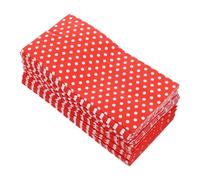 PACKOVE Lot de 50 Sachets Présents en Papier Kraft Rouge à Pois, Format 9x6x18 Cm, Paquet à Bonbons Plats pour Fêtes, Emballage Gourmand, Paquet Papier Robuste et Décoratif