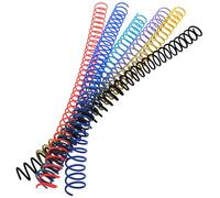 PACKOVE Lot de 6 Anneaux de Reliure Spirale pour Carnet, Spirales de Reliure en Plastique Légères et Pratiques, pour Bureau et École